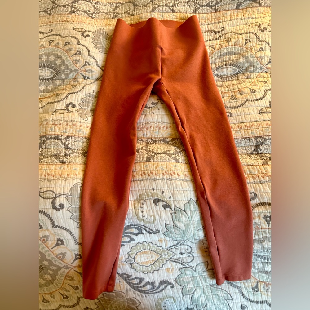 Loft Cropped Pink Skinny Stretch Pants